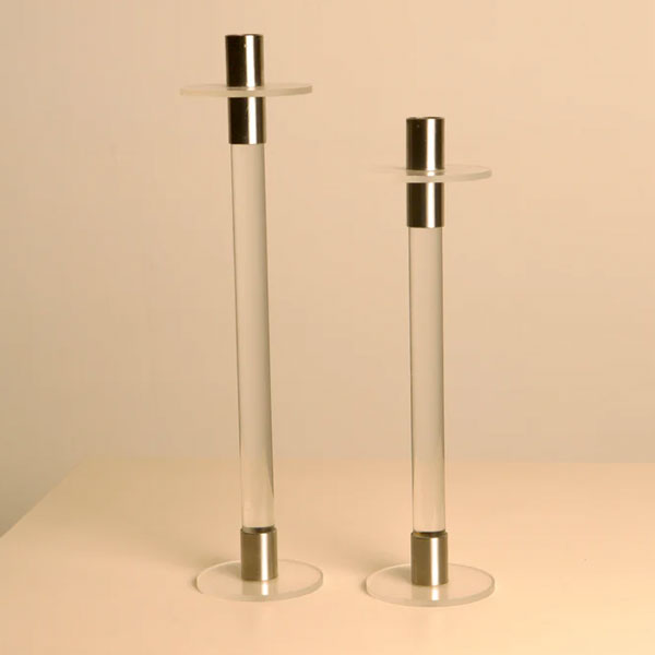 Lucite Shabbat Candle Holders