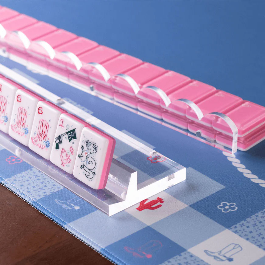 20 inch acrylic mahjong rack and pusher