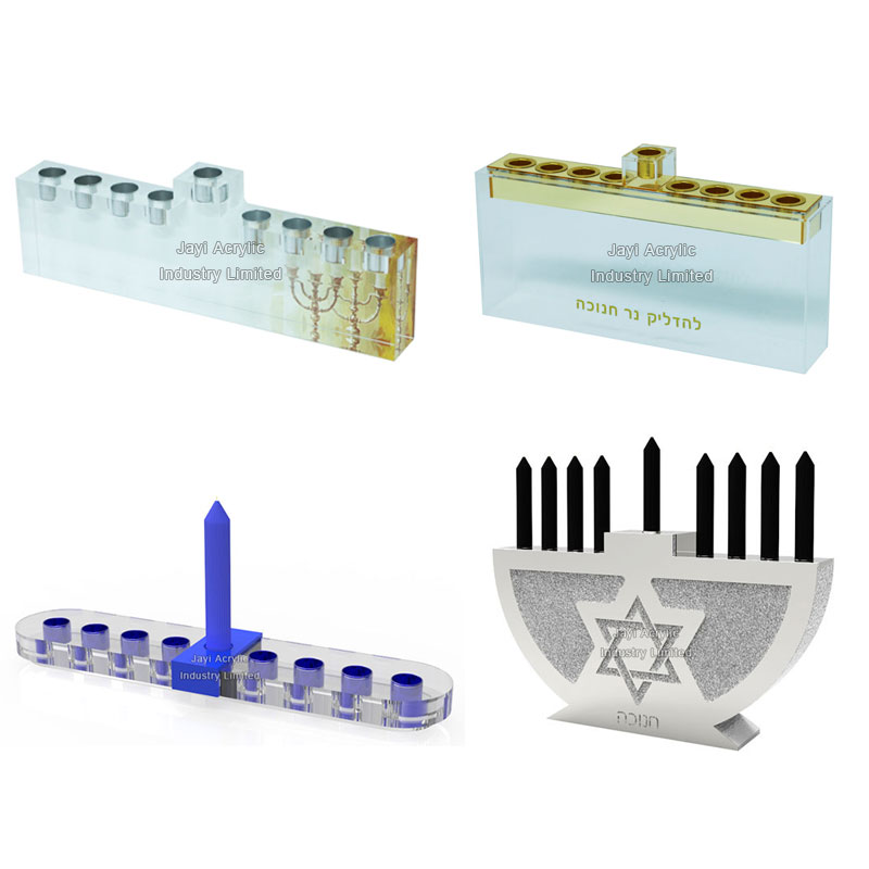 Custom Lucite Classic Menorah