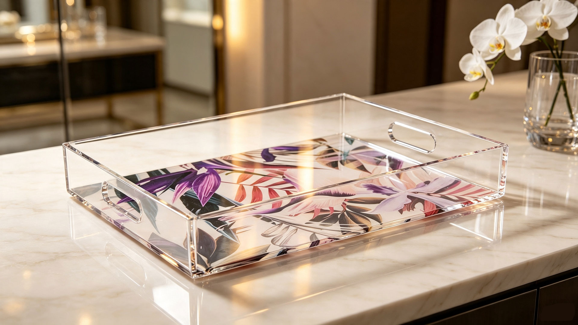 Custom acrylic tray