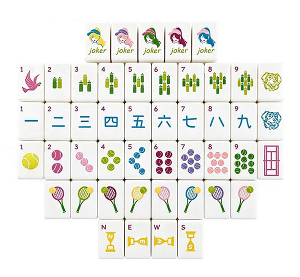 Golf Mahjong Tiles Set