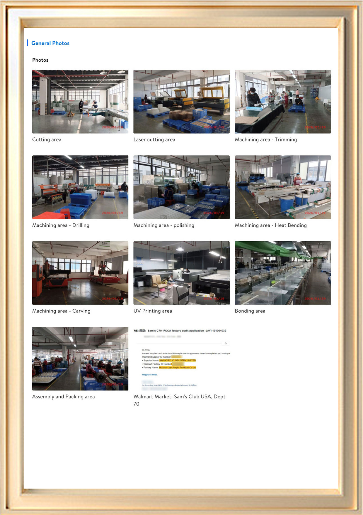 Jayi Acrylic Pass Walmart Supplier Audit (4)