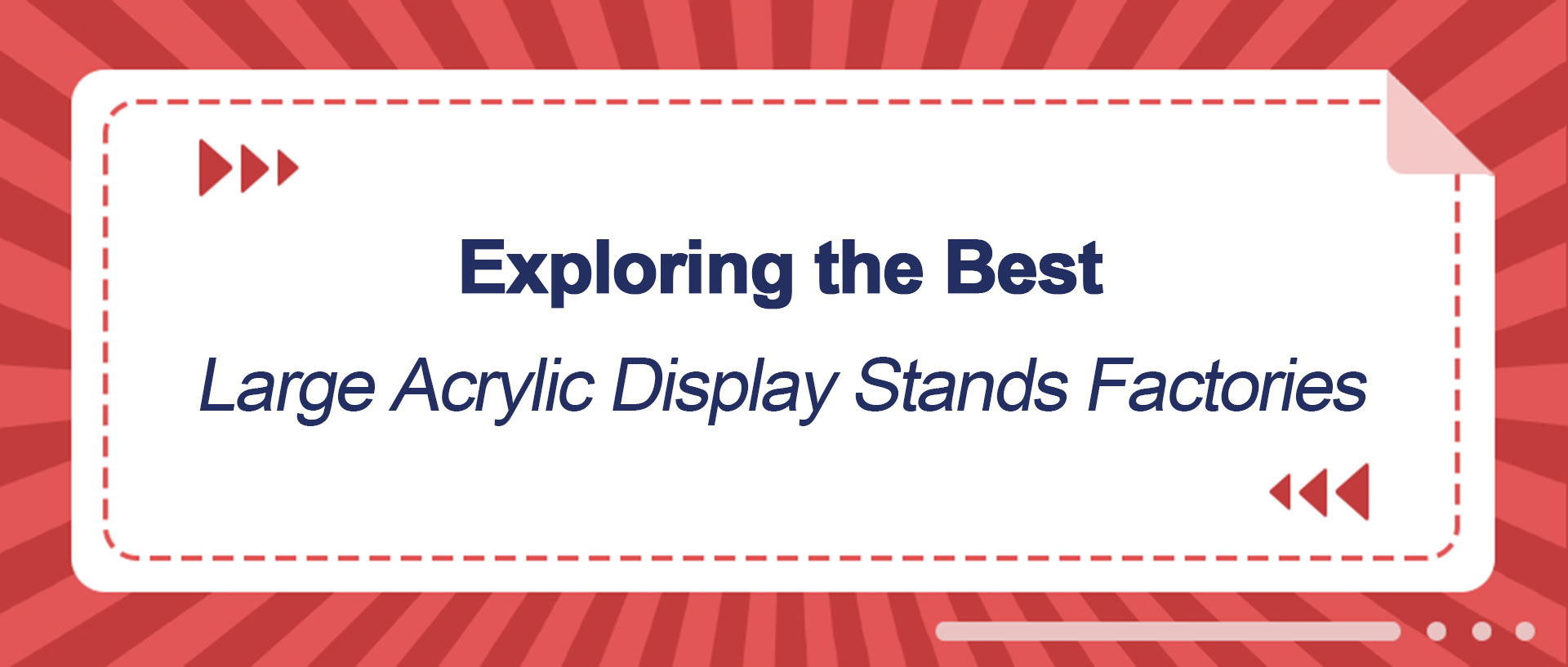 Large Acrylic Display Stands Factory