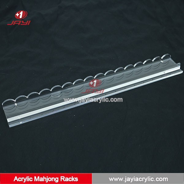 Scalloped Acrylic Mahjong Racks with Pushers