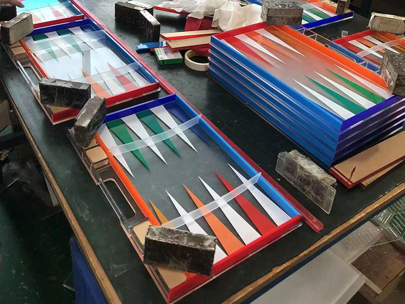 acrylic backgammon