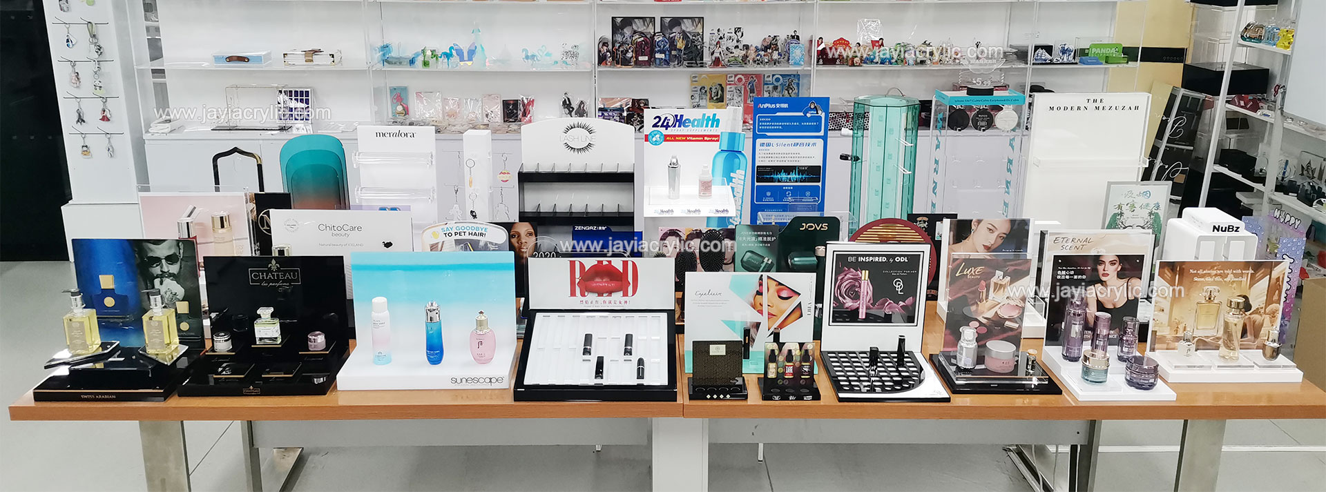 acrylic cosmetic display stand