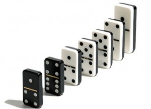 acrylic domino set