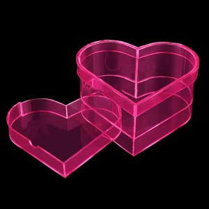 acrylic heart box