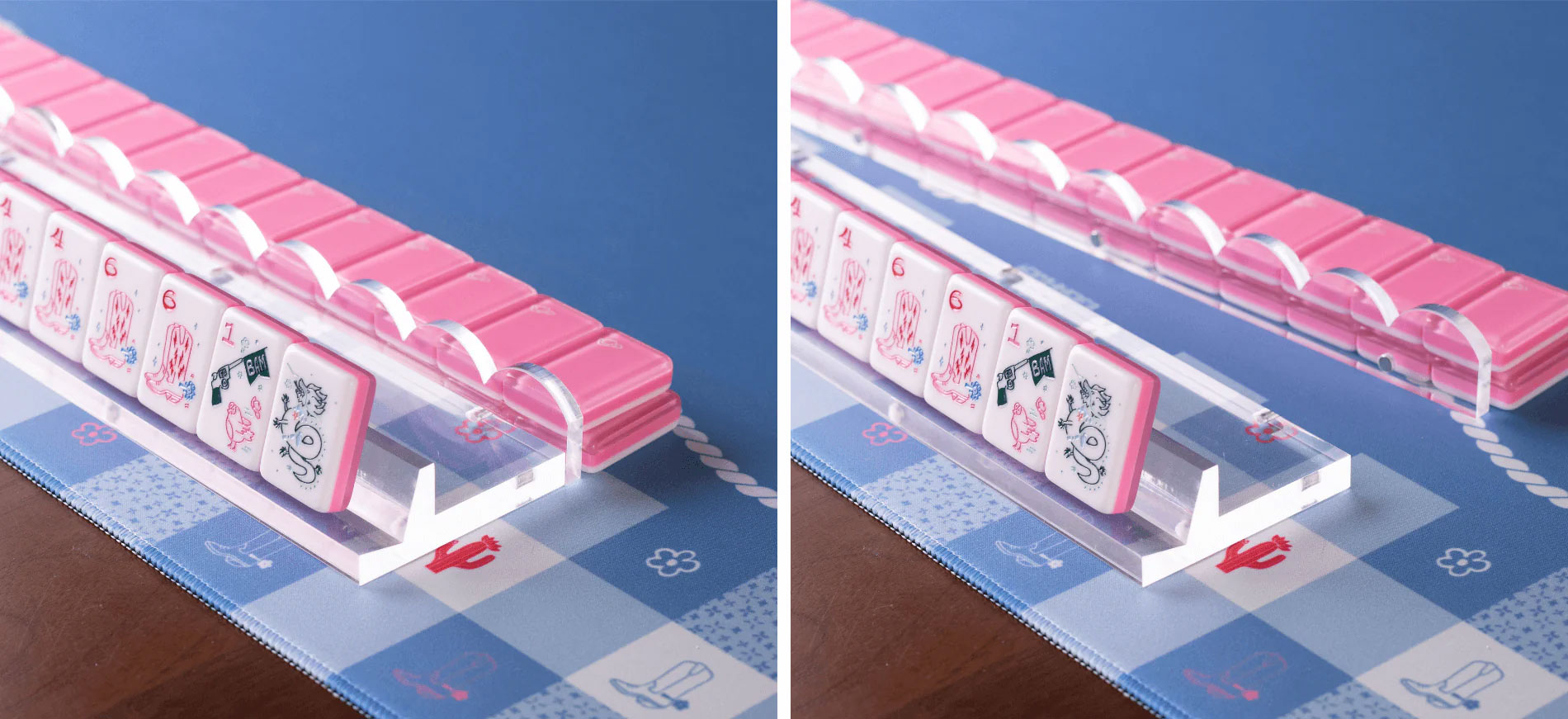 acrylic mahjong racks