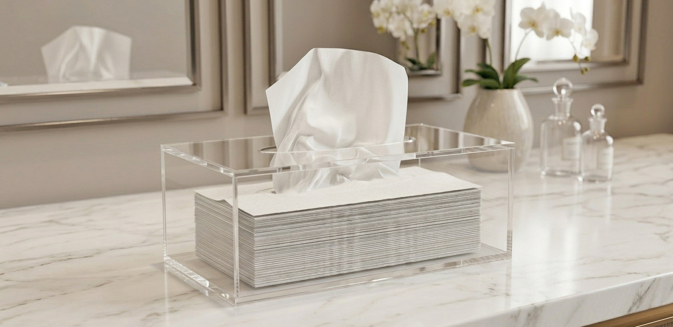 acrylic tissue box