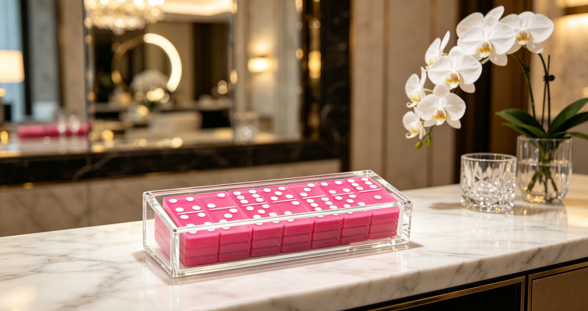 custom acrylic domino sets
