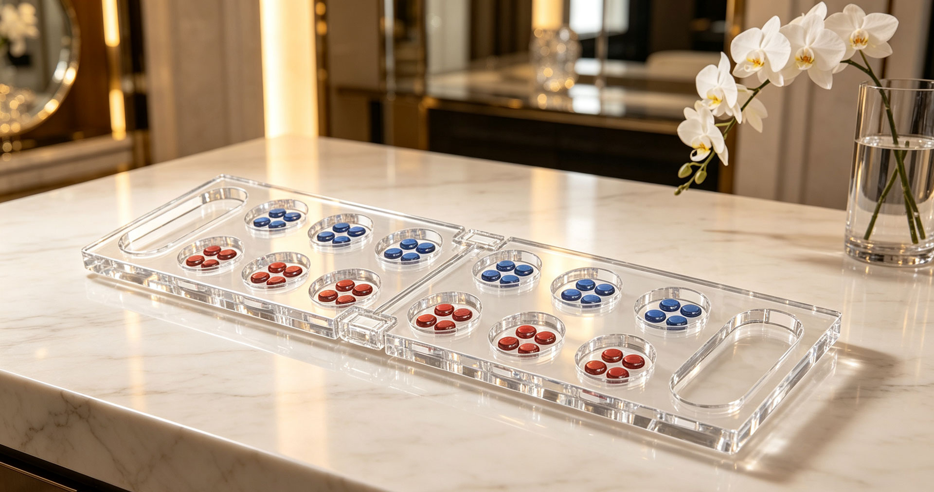 custom acrylic mancala set