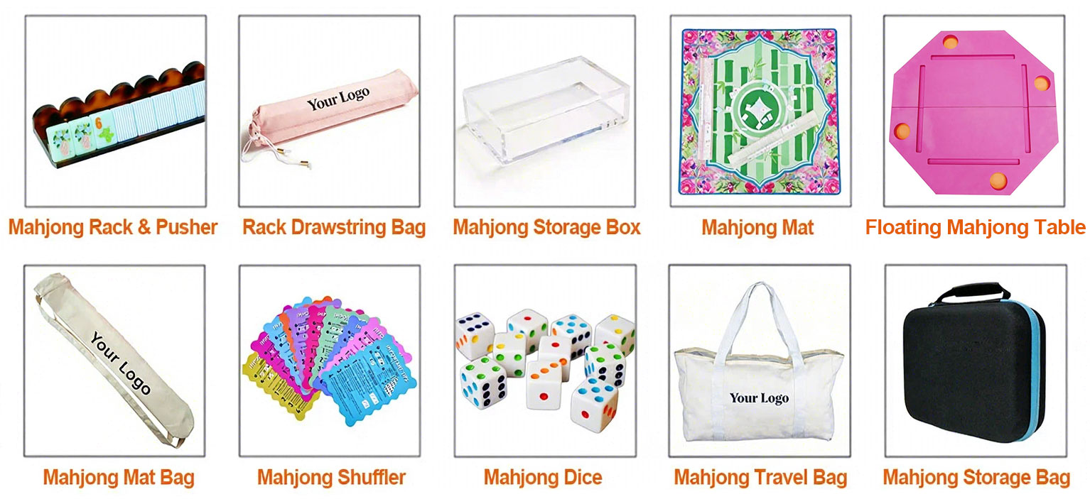 mahjong accessories and packaging