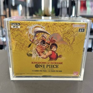 one piece english booster box acrylic case