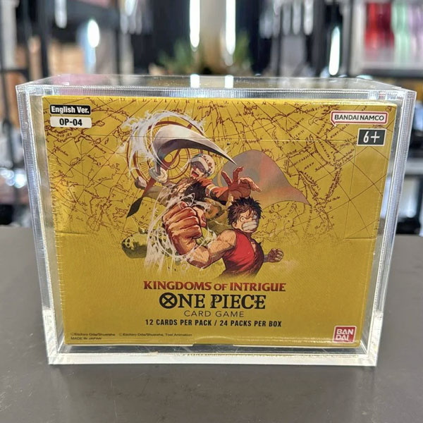 one piece english booster box acrylic case