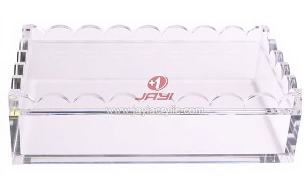 scalloped acrylic mahjong box