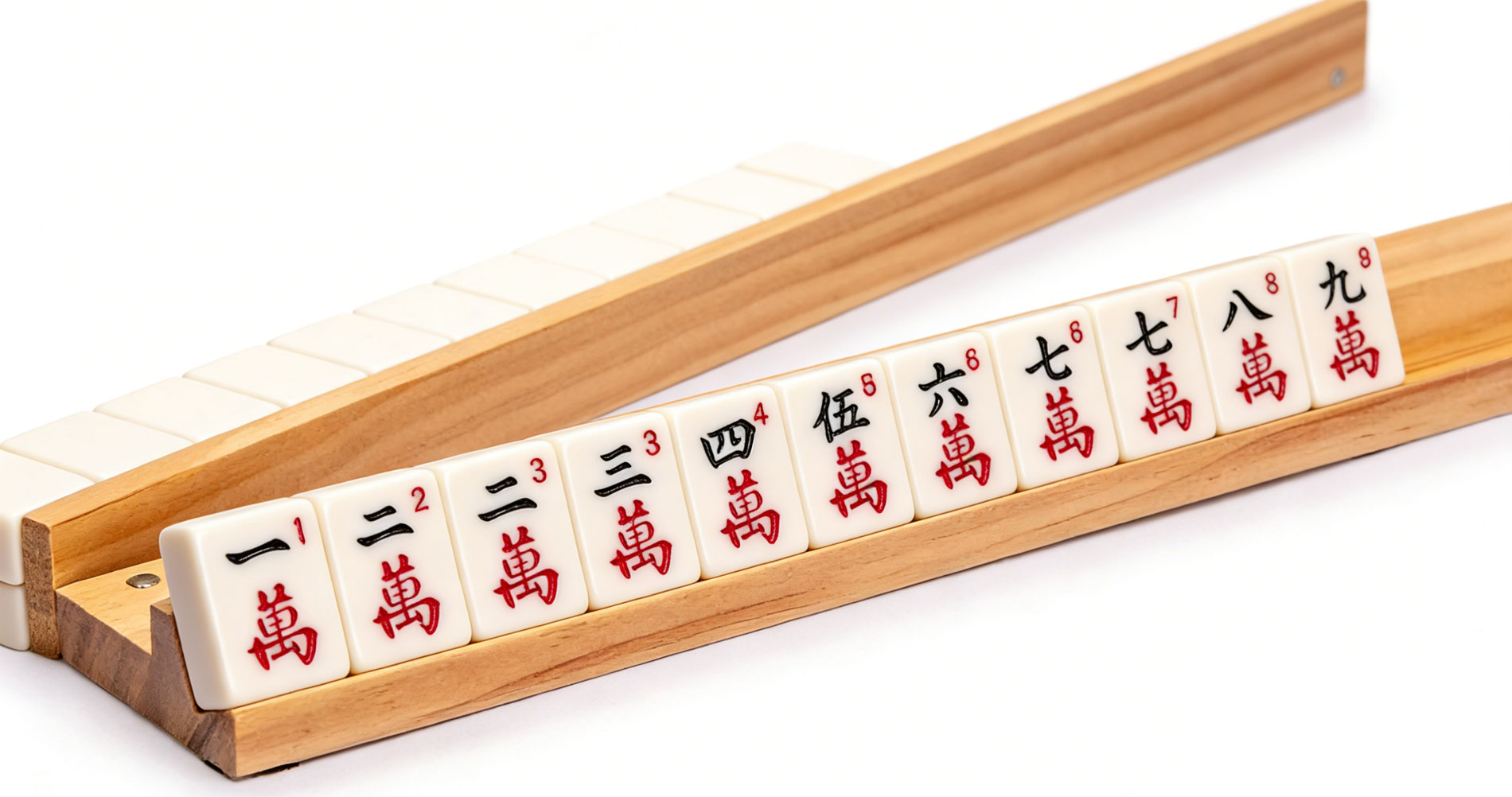 wooden mahjong racks